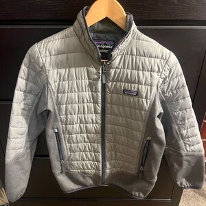 Patagonia Kids Light Gray Puffer Jacket